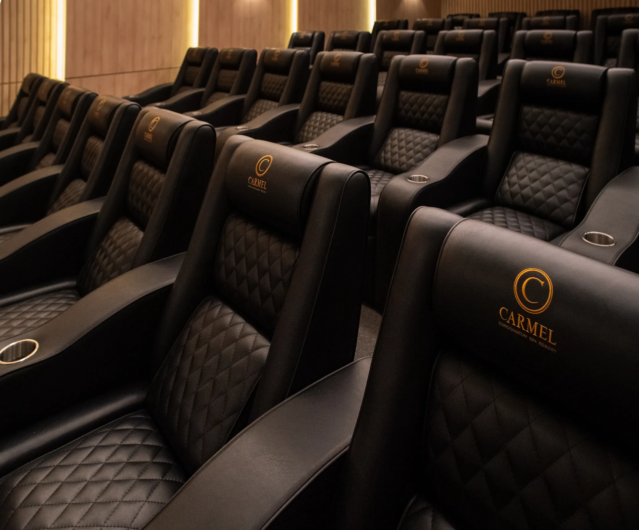 Detalhe do cinema do Carmel